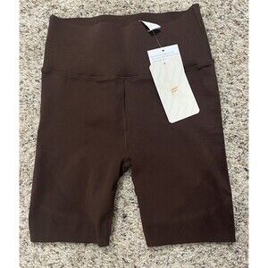 Fabletics Sculpknit Shorts Shaper Legging Size L in Brown highrise, inseam 6"
